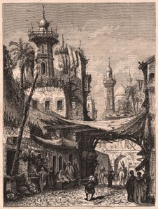 View of a street in the old part of Cairo, Egypt by Unknown